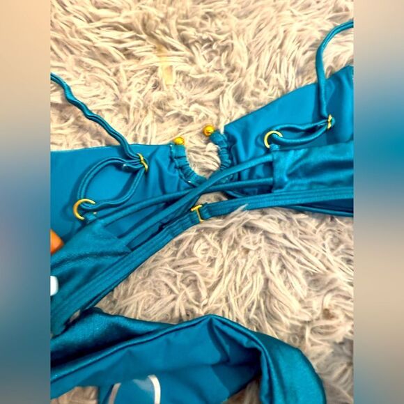 NWT LSPACE Toni Bikini Set Sz M Mediterranean - Picture 8 of 9